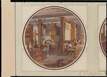 El taller de los Gobelinos, 1840